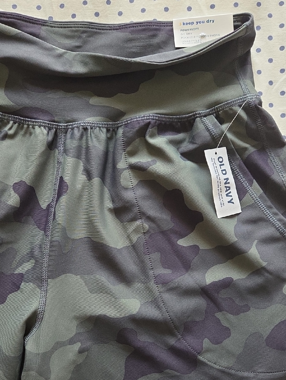 Old Navy Kids Olive Green Camo Leggings